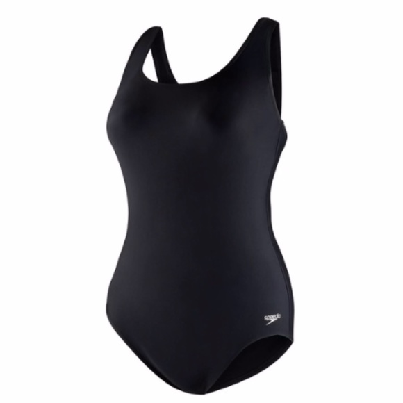Speedo Swim Speedo Power Flex Black One Piece Swimsuit Swim Plus